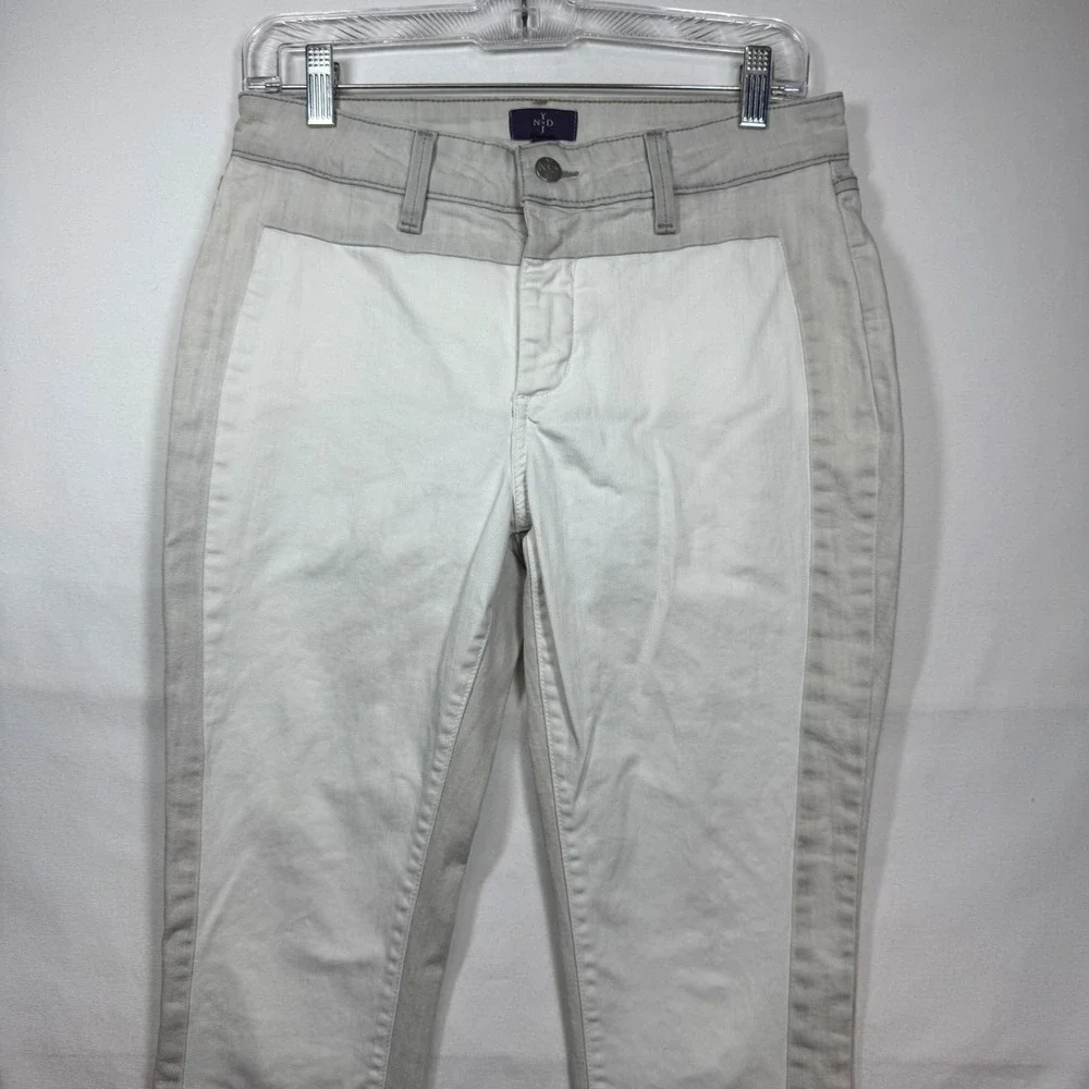 NYDJ Ankle Legging Jeans‎ Womens Petite Color Block Stretch Denim Sz 8P
